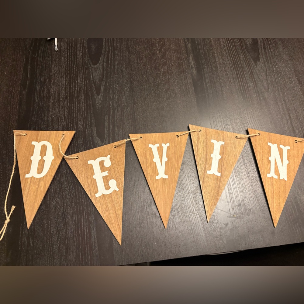 Rustic Brown Party Banner